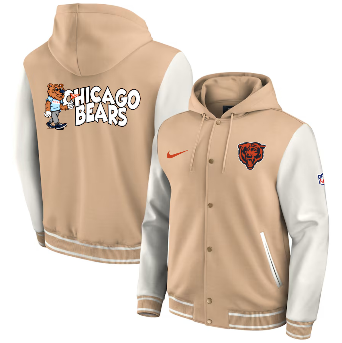 Men 2025 NFL Chicago Bears jacket syle 3